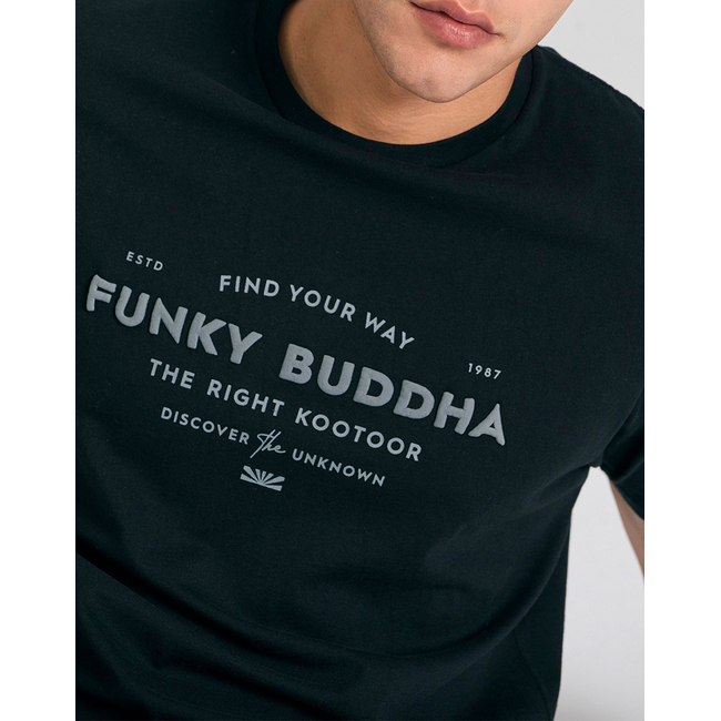 Product FUNKY BUDDHA Ανδρική Μπλούζα Κοντό Μανίκι Με Τύπωμα base image