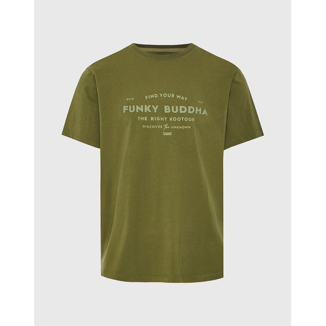 Product FUNKY BUDDHA Ανδρική Μπλούζα Κοντό Μανίκι Με Τύπωμα base image