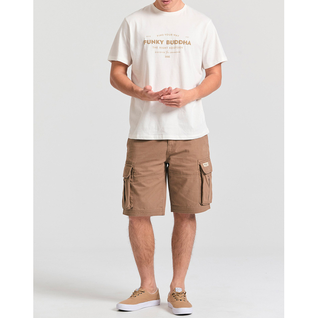 Product FUNKY BUDDHA Ανδρική Μπλούζα Κοντό Μανίκι Με Τύπωμα base image