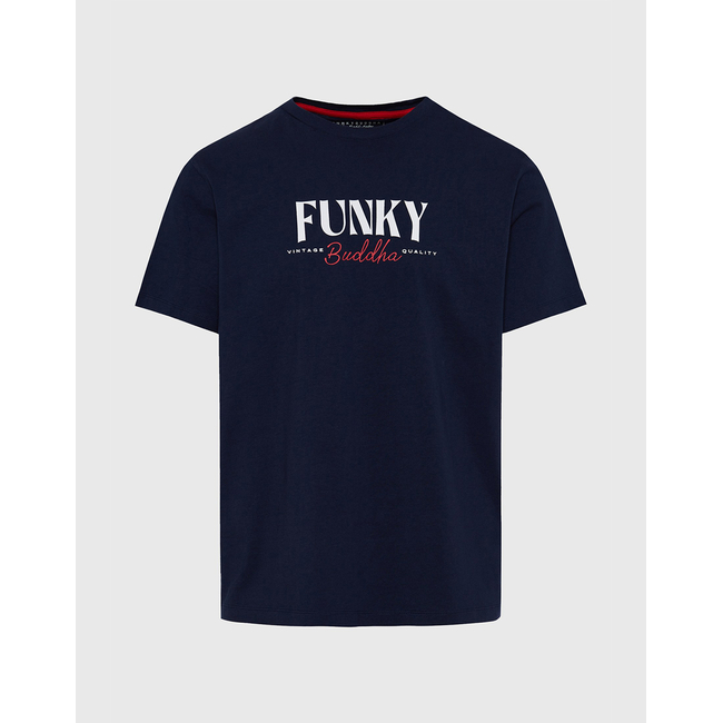 Product FUNKY BUDDHA Ανδρική Μπλούζα Κοντό Μανίκι Με Τύπωμα base image