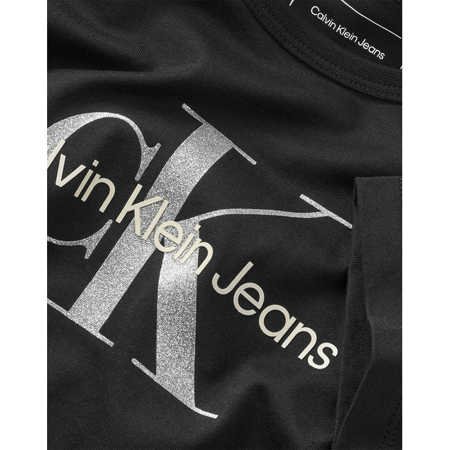 Product CALVIN KLEIN JEANS MONOLOGO GLITTER SS T-SHIRT base image