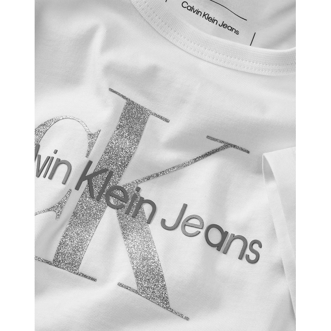 Product CALVIN KLEIN JEANS MONOLOGO GLITTER SS T-SHIRT base image