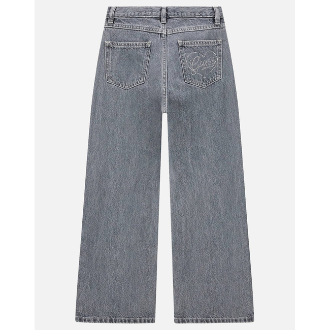 Product GUESS GREY RIGID DENIM 90S PANTS KIDS GIRL base image
