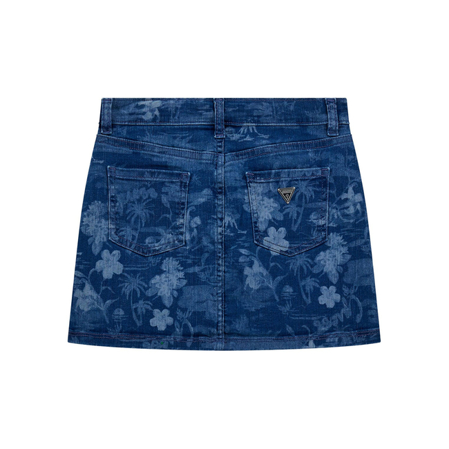 Product GUESS STRETCH DENIM SKIRT - POLY COTTON SERIOUS STR INDIGO SKIRT KIDS GIRL base image