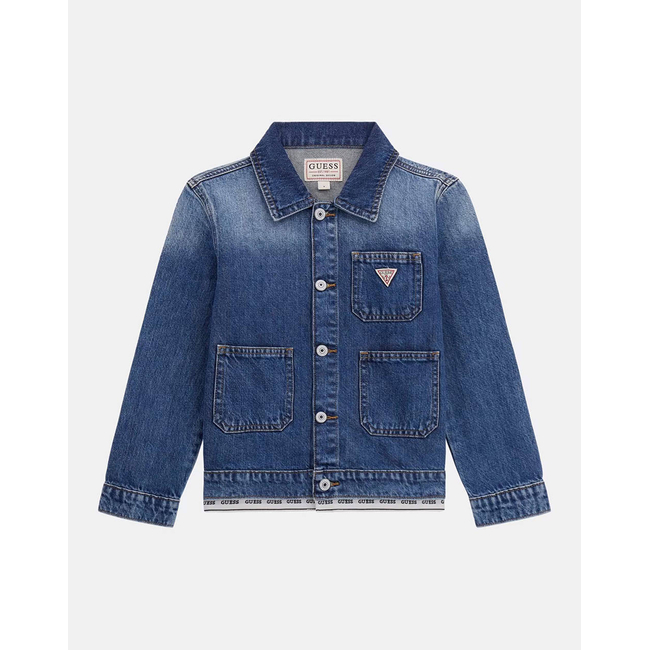 Product GUESS RIGID DENIM OVERSIZE JACKET ΜΠΟΥΦΑΝ ΠΑΙΔΙΚΟ GIRL base image