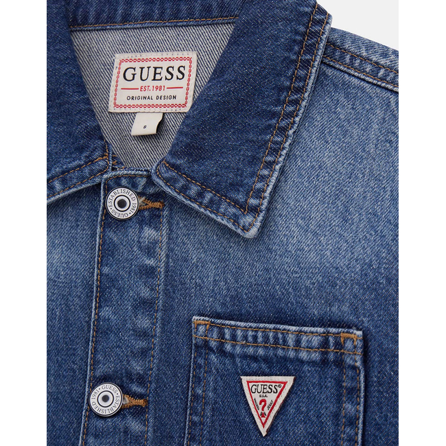 Product GUESS RIGID DENIM OVERSIZE JACKET ΜΠΟΥΦΑΝ ΠΑΙΔΙΚΟ GIRL base image