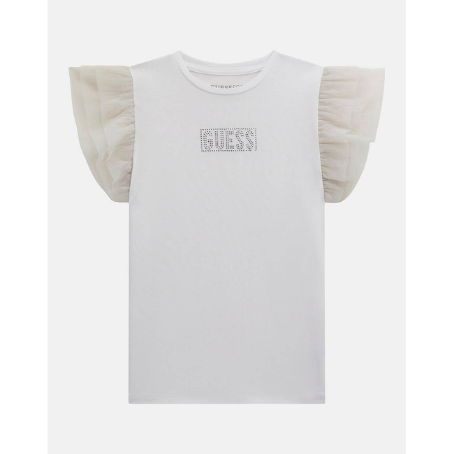 Product GUESS SS T-SHIRT W/MESH_CEREMONY ΜΠΛΟΥΖΑ ΠΑΙΔΙΚΟ GIRL base image