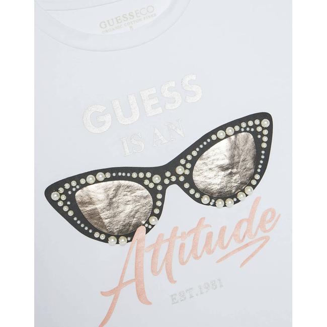 Product GUESS SS T-SHIRT ΜΠΛΟΥΖΑ ΠΑΙΔΙΚΟ GIRL base image