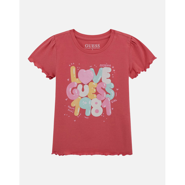 Product GUESS SS T-SHIRT - MID ORGANIC CO STR JERSEY 160 G base image