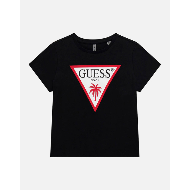 Product GUESS  CROP SS T-SHIRT_MINI - MID ORGANIC COLOURED JERSEY ΜΠΛΟΥΖΑ G base image