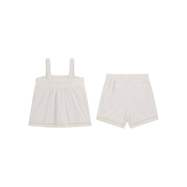 Product GUESS  SET TANK TOP+SHORTS - MID MUSLIN PLUMETIE COTT.110 ΣΕΤ G base image