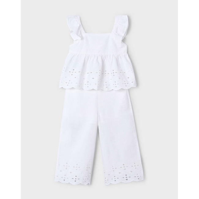 Product MAYORAL LONG PERFORATED PANTS SET base image