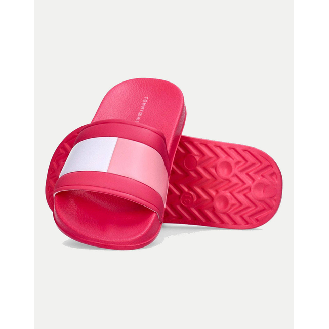 Product TOMMY HILFIGER FLAG PRINT POOL SLIDE base image