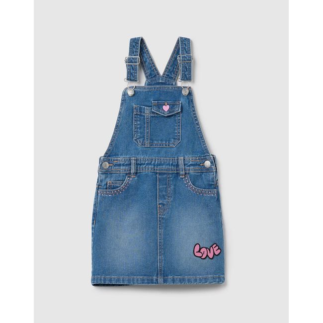 Product OVS DENIM SALOPETTE W/EMBRO base image