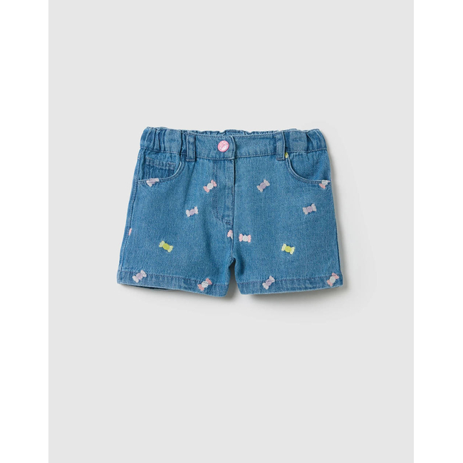 Product OVS LT DENIM EMBRO SHORT base image
