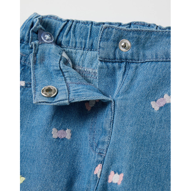 Product OVS LT DENIM EMBRO SHORT base image