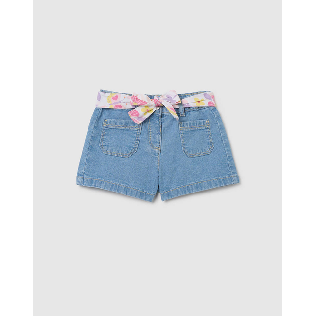 Product OVS DENIM SHORT W/SASH base image