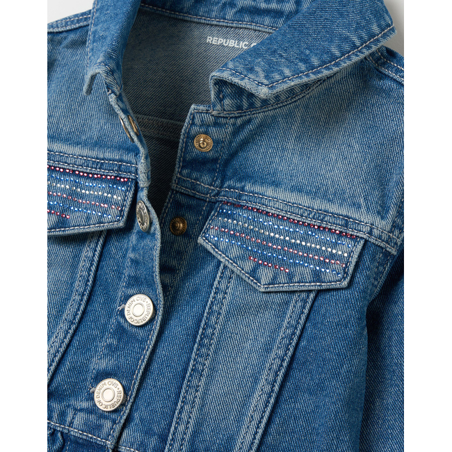 Product OVS DENIM JACKET W/STRASS base image