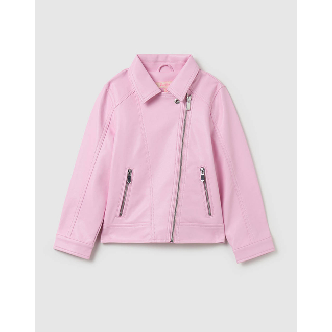 Product OVS FAKE LEATHER JACKET PINK base image