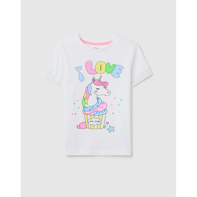 Product OVS T-SHIRT S/S W/EMBRO base image