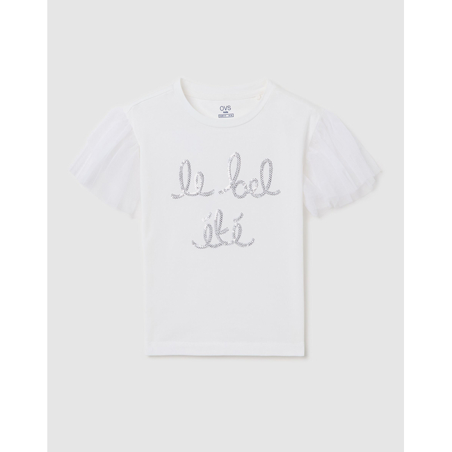 Product OVS T-SHIRT W/ ROUCHES base image