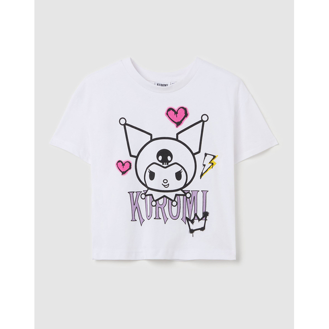 Product OVS KUROMI GRAFFITI T-SHIRT base image