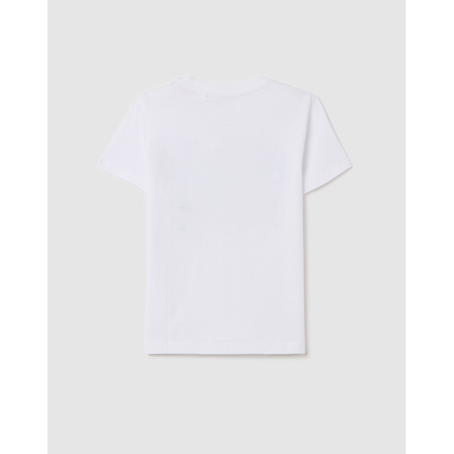 Product OVS SS T-SH 1 COL PRINT-WH base image