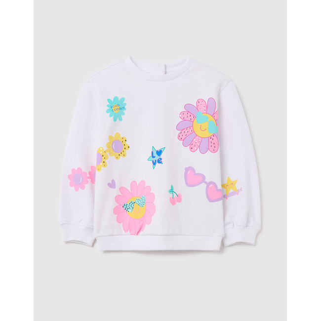Product OVS SWEATSHIRT FLOWERS base image