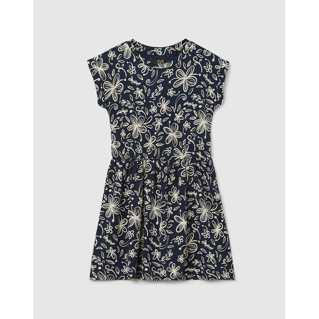 Product OVS DRESS AOP 1 COL base image