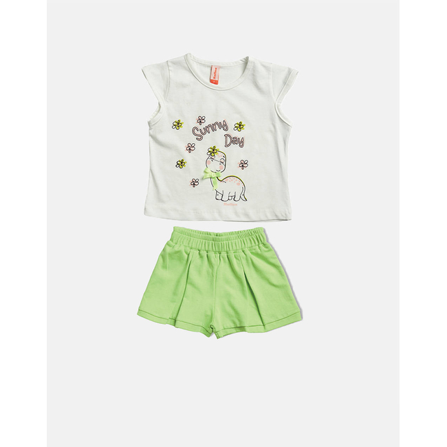 Product REFLEX SHORTS SET PRINTED PINK DINOSAUR base image
