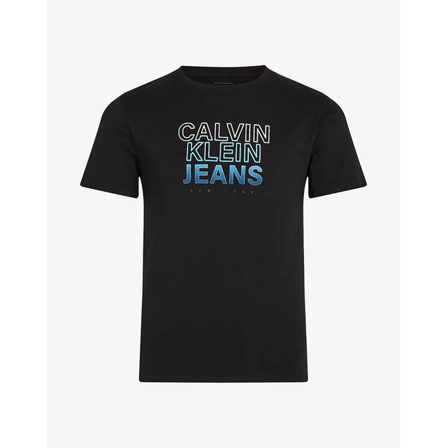 Product CALVIN KLEIN JEANS GRADIENT FLOCK LOGO SS T-SHIRT base image