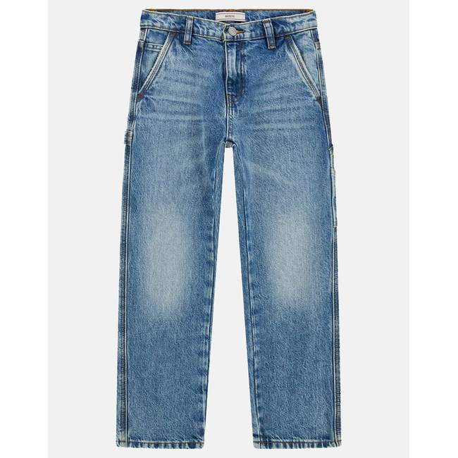 Product GUESS RIGID DENIM WORKER FIT PANTS KIDS BOY base image