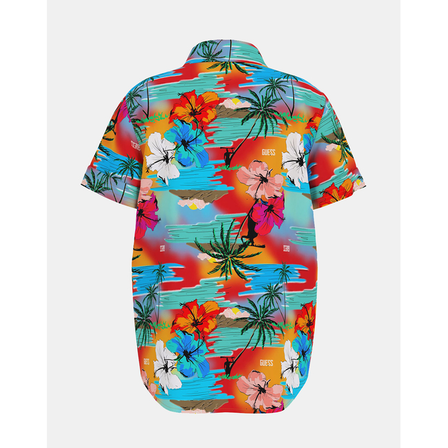 Product GUESS VISCOSE SS SHIRT - VISCOSE POPLIN 120 ΜΠΛΟΥΖΑ ΠΑΙΔΙΚΟ BOY base image