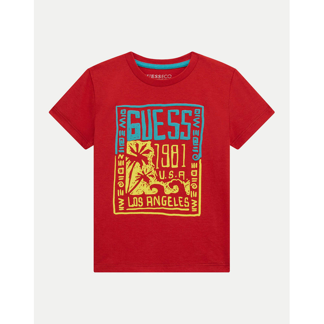 Product GUESS SS T-SHIRT - MID ORGANIC COTTON 160 ΜΠΛΟΥΖΑ ΠΑΙΔΙΚΟ BOY base image