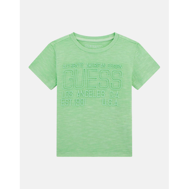 Product GUESS GARMENT DYE SS T-SHI - MID ORGANIC SLUB JERSEY 160 BOY T-SHIRT base image