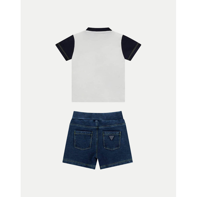 Product GUESS SET SS T-SHIRT+KNITDENIM SHORT SET KIDS BOY base image