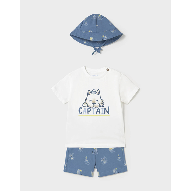 Product MAYORAL PRINT MAKO SET WITH HAT base image