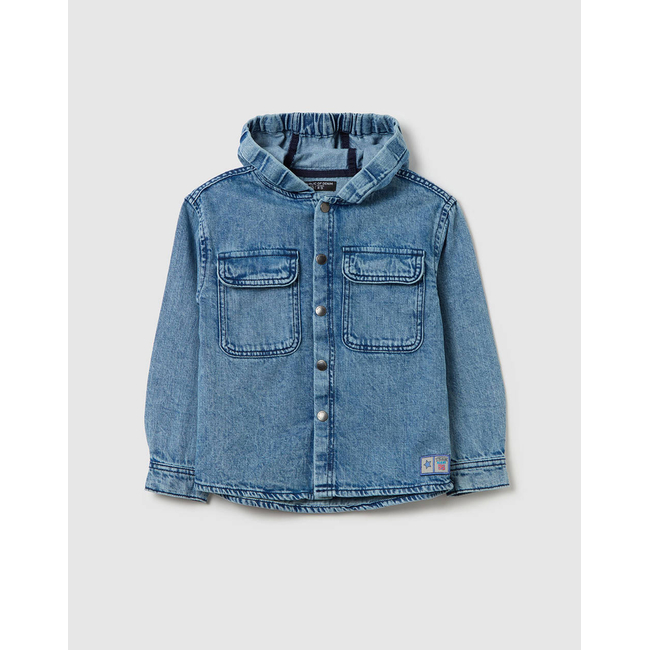 Product OVS DENIM SHIRT WITH HOOD base image