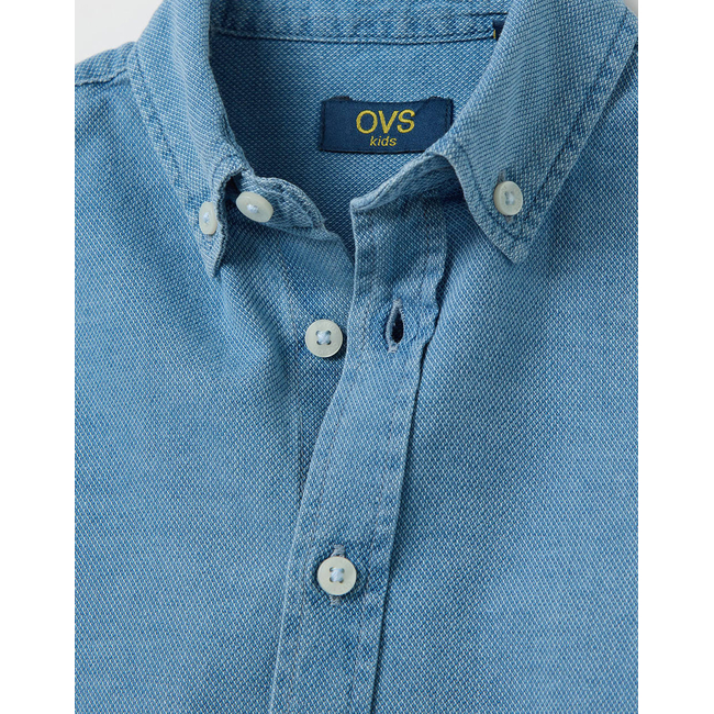 Product OVS SHIRT L/S INDIGO DOBBY base image