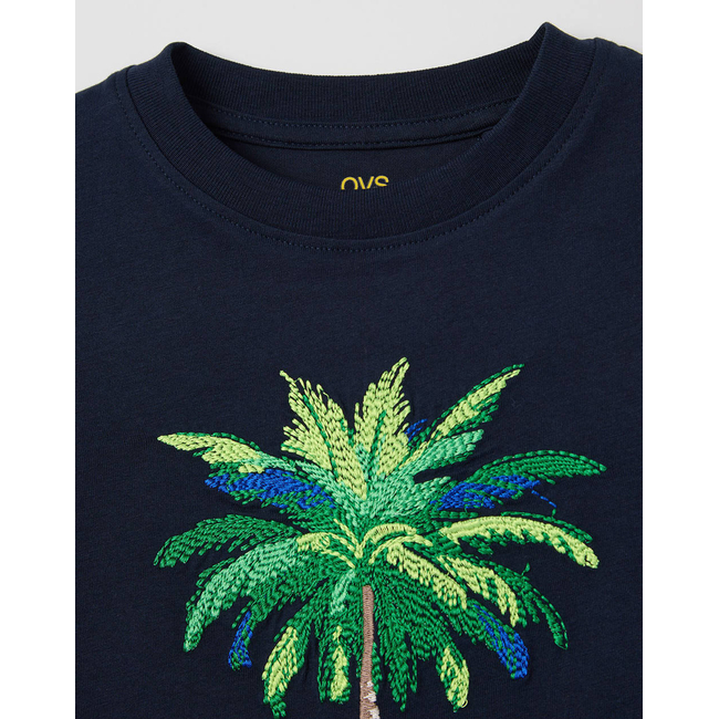 Product OVS T-SHIRT S/S WITH EMBRO base image