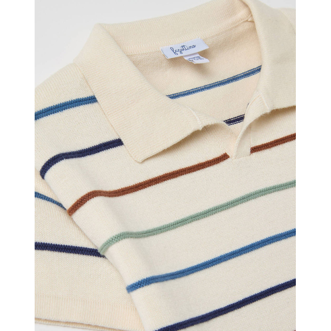 Product OVS STRIPED KNITTED SS  POLO base image