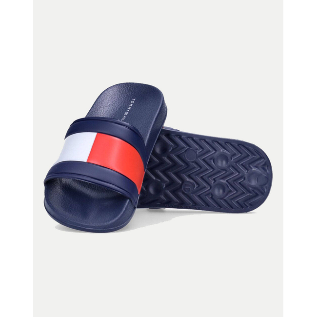 Product TOMMY HILFIGER FLAG PRINT POOL SLIDE base image
