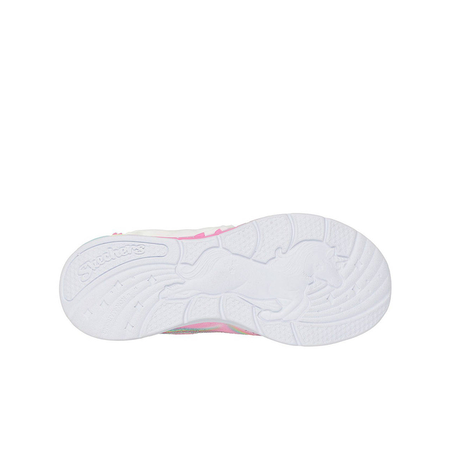 Product SKECHERS Lighted Unicorn Bungee & Gore Sneaker W/ Rainbow Glitter Print Upper base image