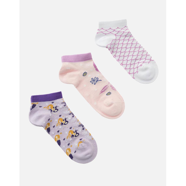 Product WALK KIDS BAMBOO SOCKS LOW-CUT PATTERNED SET OF 3 PAIRS base image