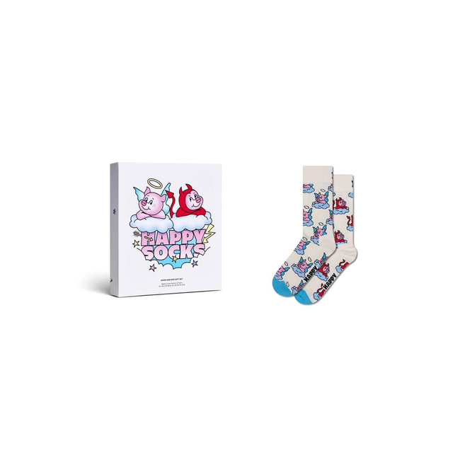 Product HAPPY SOCKS 2-Pack Good Bad Pig Socks Gift Set base image