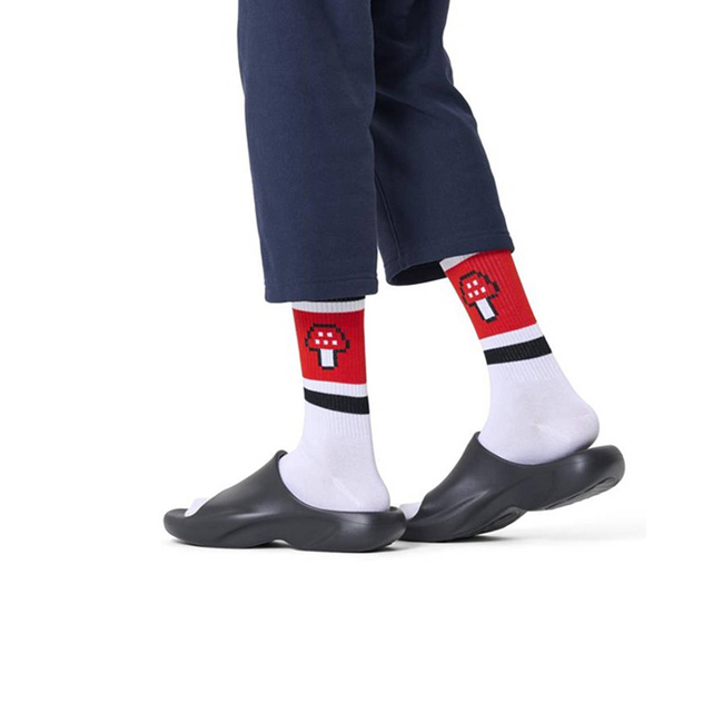 Product HAPPY SOCKS Mushroom Stripe Sneaker Sock base image