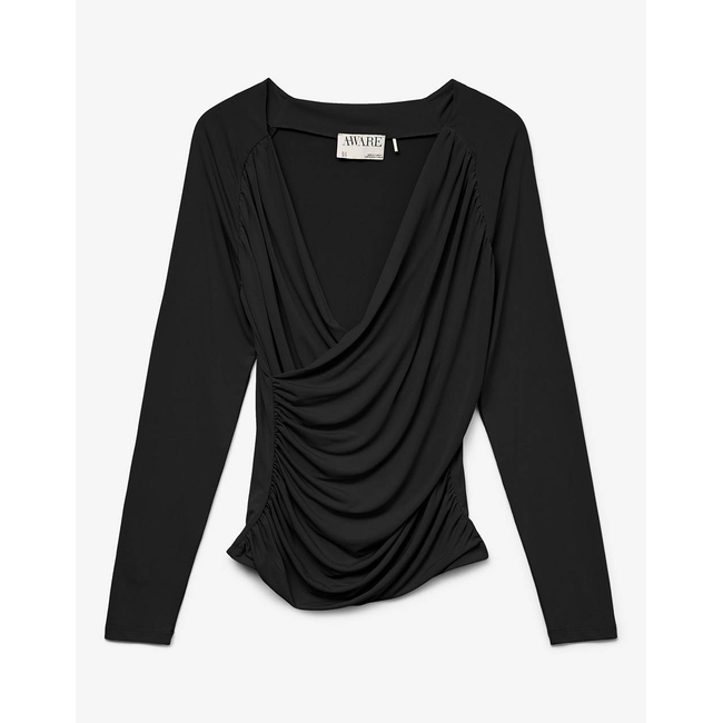 Product AWARE BY VERO MODA AWSOPHIA LS V-NECK WRAP TOP base image