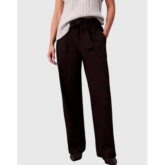 Product CALVIN KLEIN Cotton Twill Belted Trouser base image