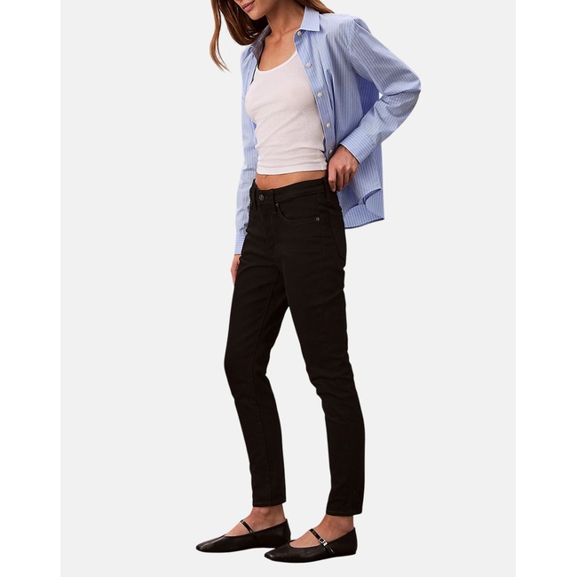 Product CALVIN KLEIN MID RISE SKINNY CK CLASSIC BLACK base image
