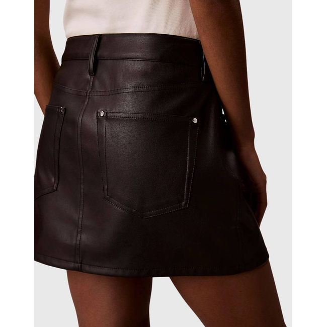 Product CALVIN KLEIN FAUX LEATHER 5PKT MINI SKIRT base image